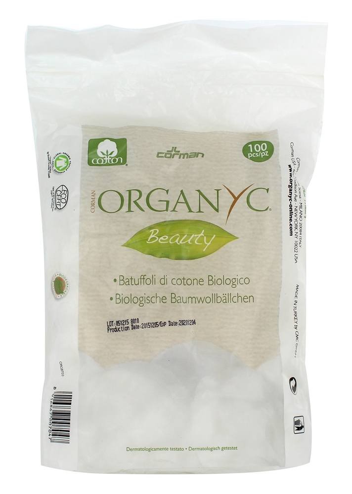 ORGANYC 100 Count Cotton Balls - 100% Pure Cotton for Makeup Removal, First Aid & Baby Care | Soft & Absorbent Facial Pads for Skincare & Nail Polish Remover