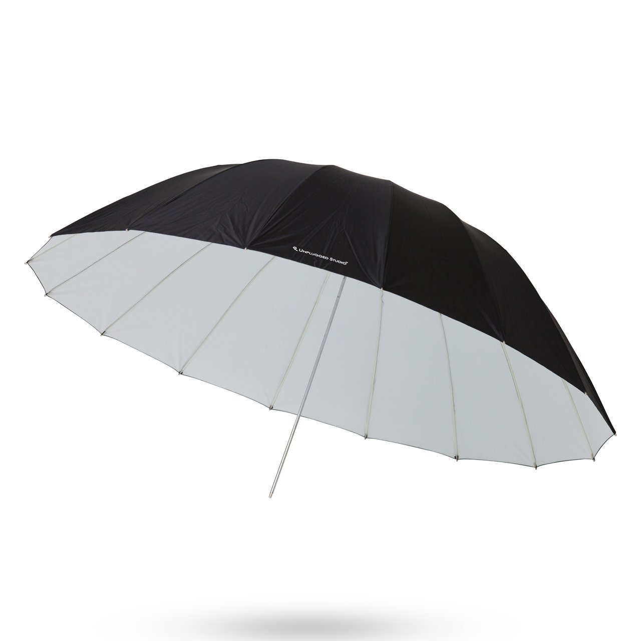 UNPLUGGED STUDIO 70 Inch White Outdoor Umbrella with 16 Fiberglass Ribs - Heavy Duty Patio Umbrella for Poolside, Beach, Garden, and Backyard Relaxation