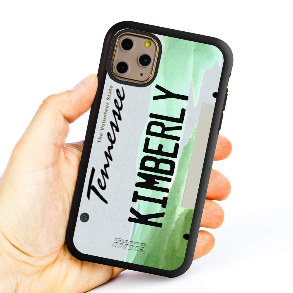 Military Grade Rugged iPhone 11 Pro Max Case - Shockproof Two-Piece Protective Cover with Custom License Plate Design - Perfect for Outdoor Adventures, Construction Work & Everyday Protection