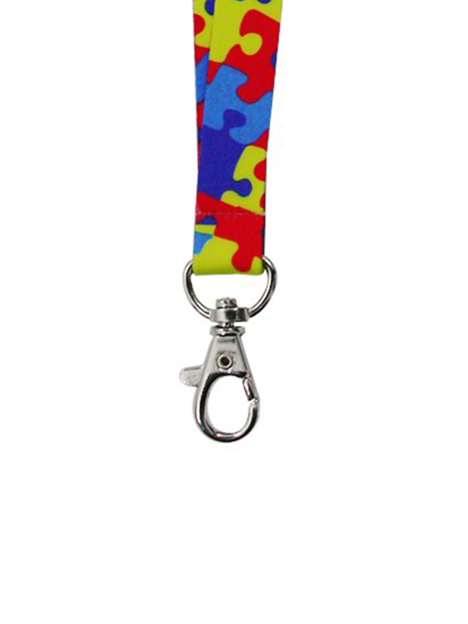 PinMart's Awareness Ribbon Lanyard - Custom Printed ID Badge Holder for Schools, Hospitals & Events - Breast Cancer, Autism & More Causes - Adjustable Neck Strap for Work, Conferences & Fundraisers