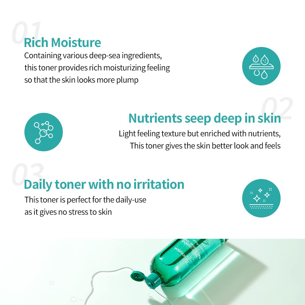 JMsolution Marine Luminous Pearl Moisture Toner X-Large 20.28 fl oz - Korean Hydrating Facial Toner for Glowing Skin | Brightening & Moisturizing Skincare for Dry & Dull Complexion | Day & Night Use