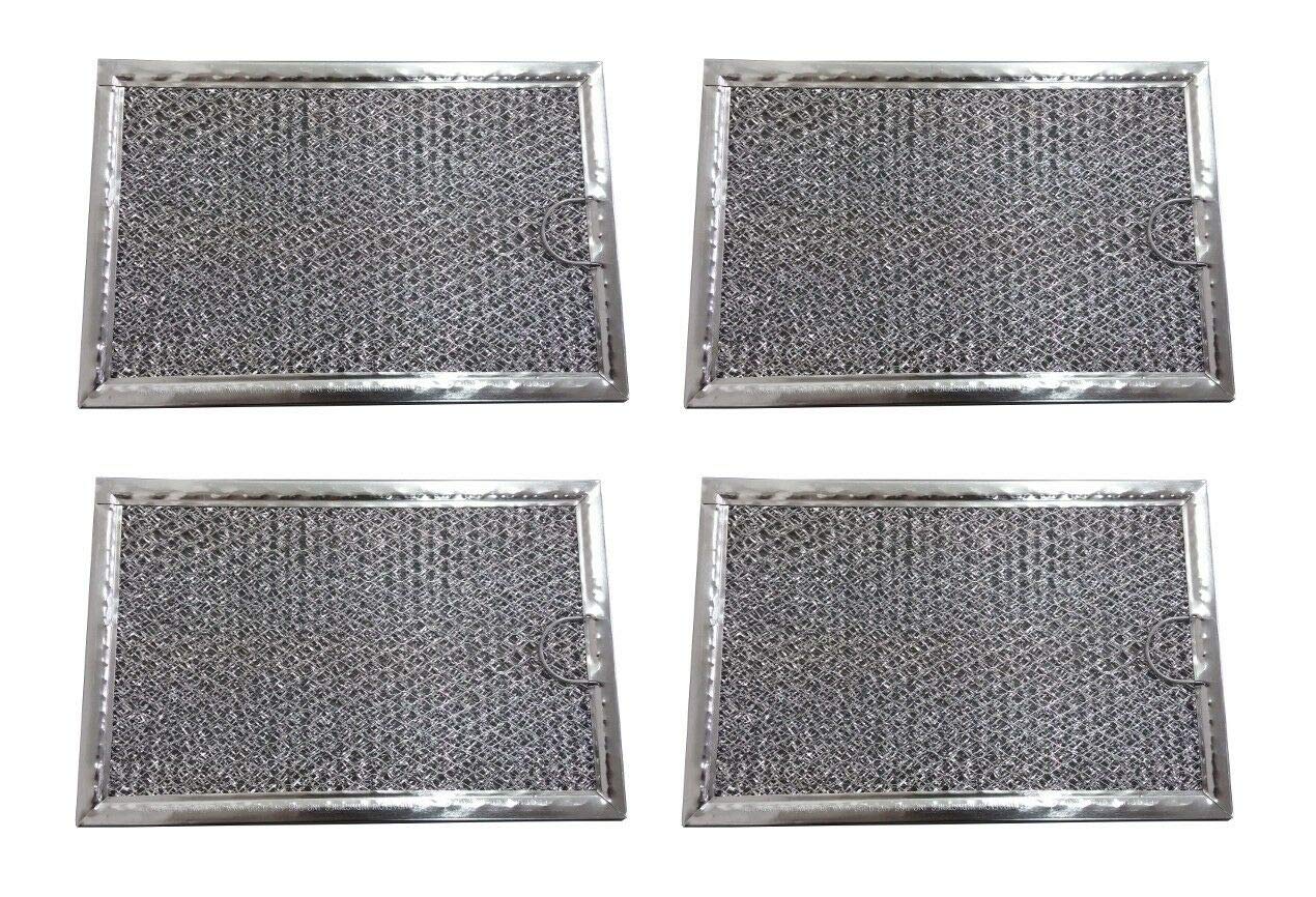 LG Microwave Grease Filter 5 x 7 5/8 Inches - 4 Pack Replacement Filters for LG Microwaves - Perfect for Kitchen Cleaning & Maintenance