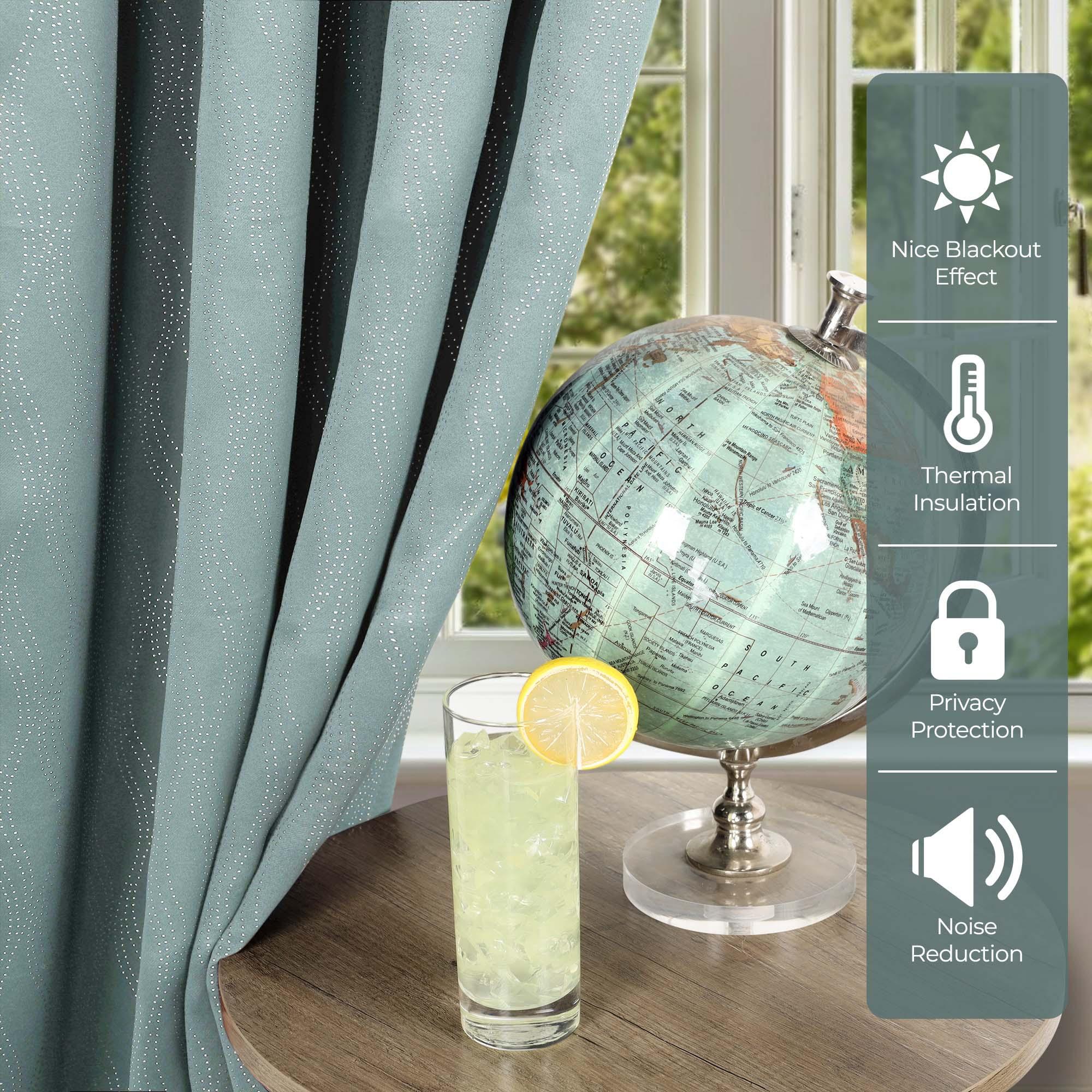 Zuri Textured Washable Blackout Curtains for Bedroom - Thermal Insulated Room Darkening Window Drapes (Set of 2 Panels) - Perfect for Nursery, Home Theater & Light Sleepers