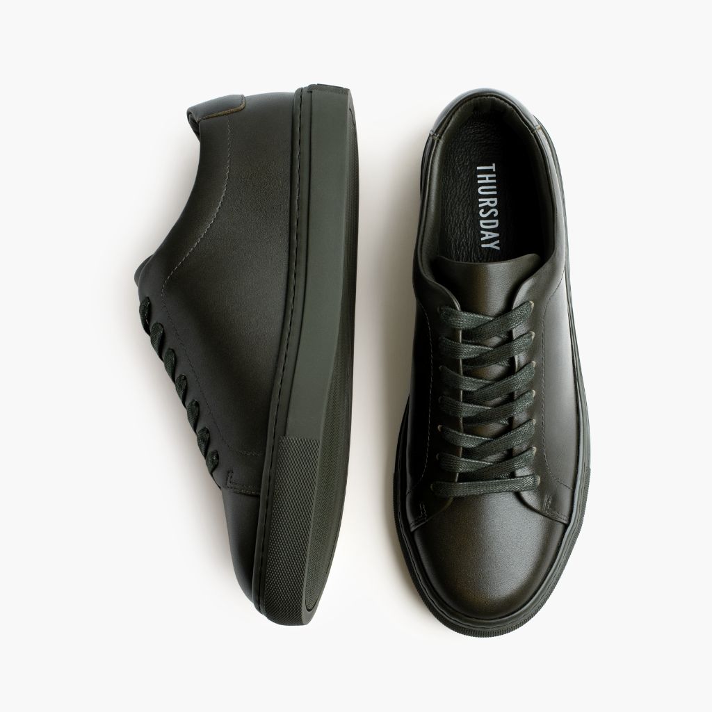 Men's Encore Low Top Sneakers - Forest Green | Comfortable Casual Shoes for Walking, Running & Everyday Wear
