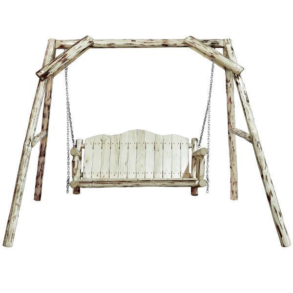 Montana Outdoor A-Frame Lawn Swing - Heavy Duty Steel Garden Swing for Patio, Backyard, and Porch - Perfect for Relaxing and Enjoying Nature