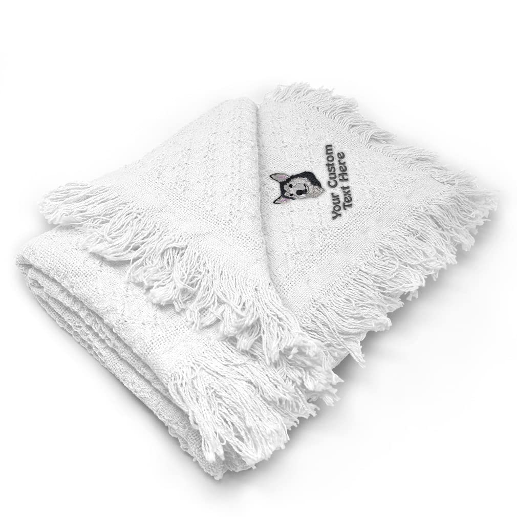 Soft Cotton Siberian Husky Baby Blanket for Boys & Girls - Cozy Nursery Bedding Set for Cribs, Strollers & Playtime