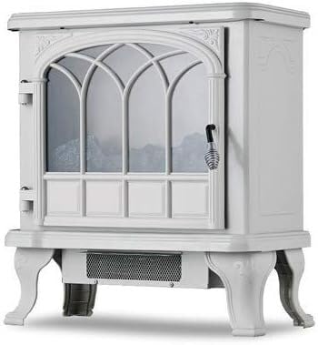Electric Stove Heater 2000W - Adjustable Freestanding Indoor Fireplace with 3D Wood Burning Flame Effect - Perfect for Living Room, Bedroom & Office Heating