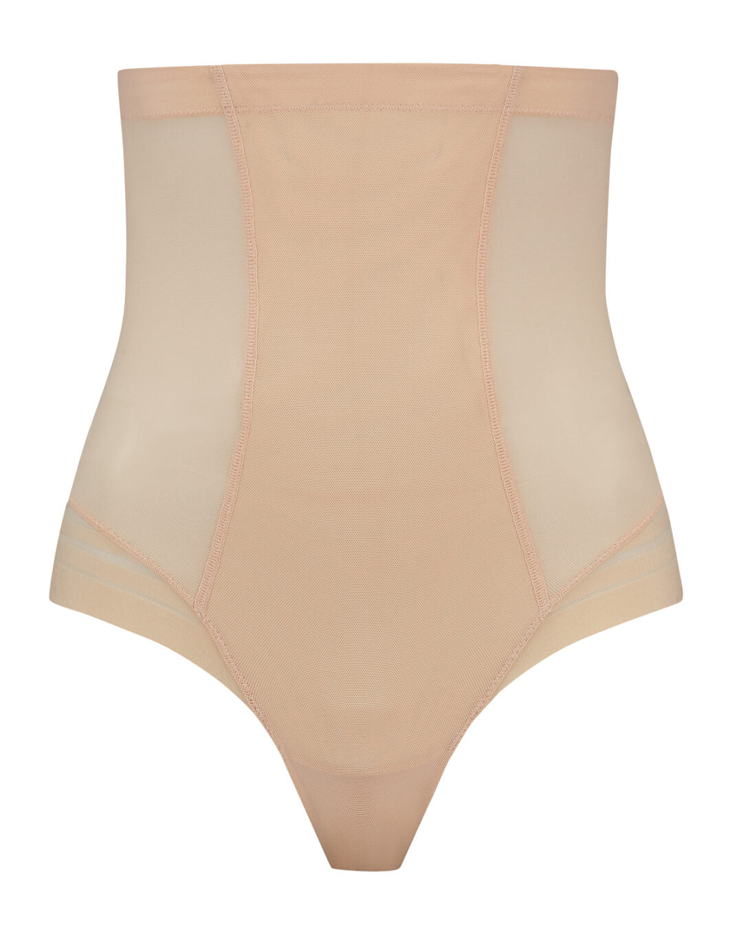 High Waist Thong Underwear for Women - Seamless Power Mesh Panties - Comfortable & Sexy Lingerie for Everyday Wear, Workout & Date Night