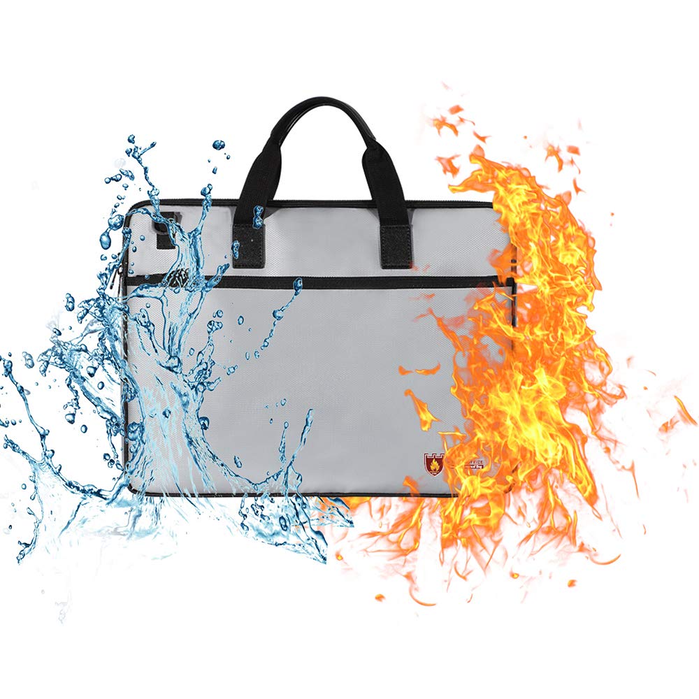 Fireproof Laptop Bag - Waterproof & Heat Resistant Safe Bag for Legal Documents, Files, Valuables & Electronics (15.6 Inch) | Perfect for Office, Travel & Emergency Protection