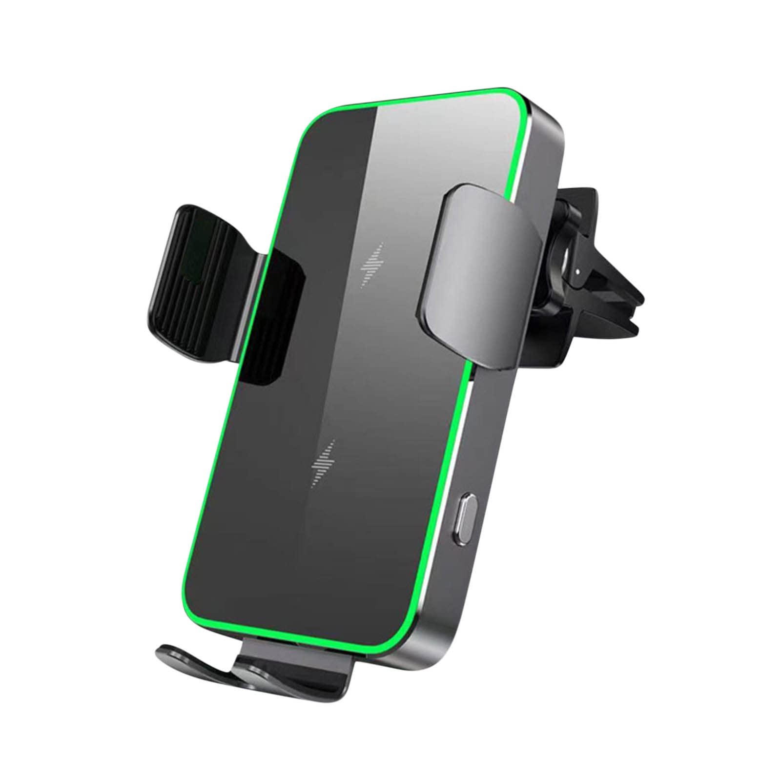 Fast 15W Wireless Charger Aluminum Alloy Dual Coil Foldable Phone Stand for iPhone Samsung Galaxy - Car Mount & Home Office Charging Station