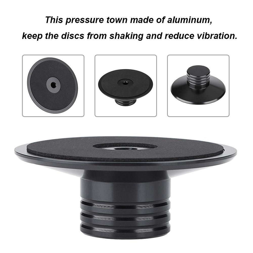 Heavy Duty Turntable Stabilizer - Metal Record Weight & Clamp for Vinyl Players, CD Players, Chassis & Speakers | Perfect for DJs, Audiophiles & Home Music Systems