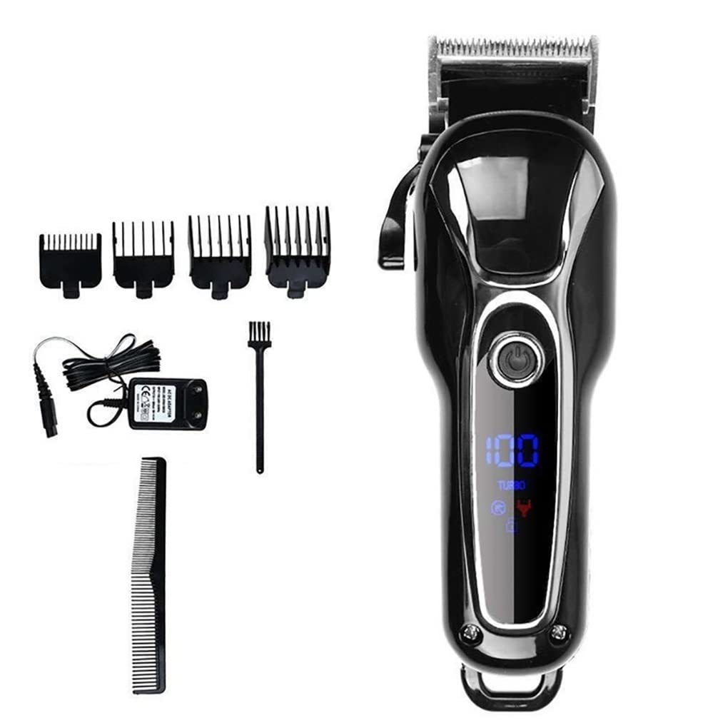 Professional Cordless Hair Clippers for Men - Rechargeable Electric Hair Trimmer & Beard Shaver with Precision Blades - Barber-Grade Styling Tool for Home Haircuts & Grooming (EU Plug) - Perfect for DIY Haircuts, Beard Trimming & Personal Grooming at Home