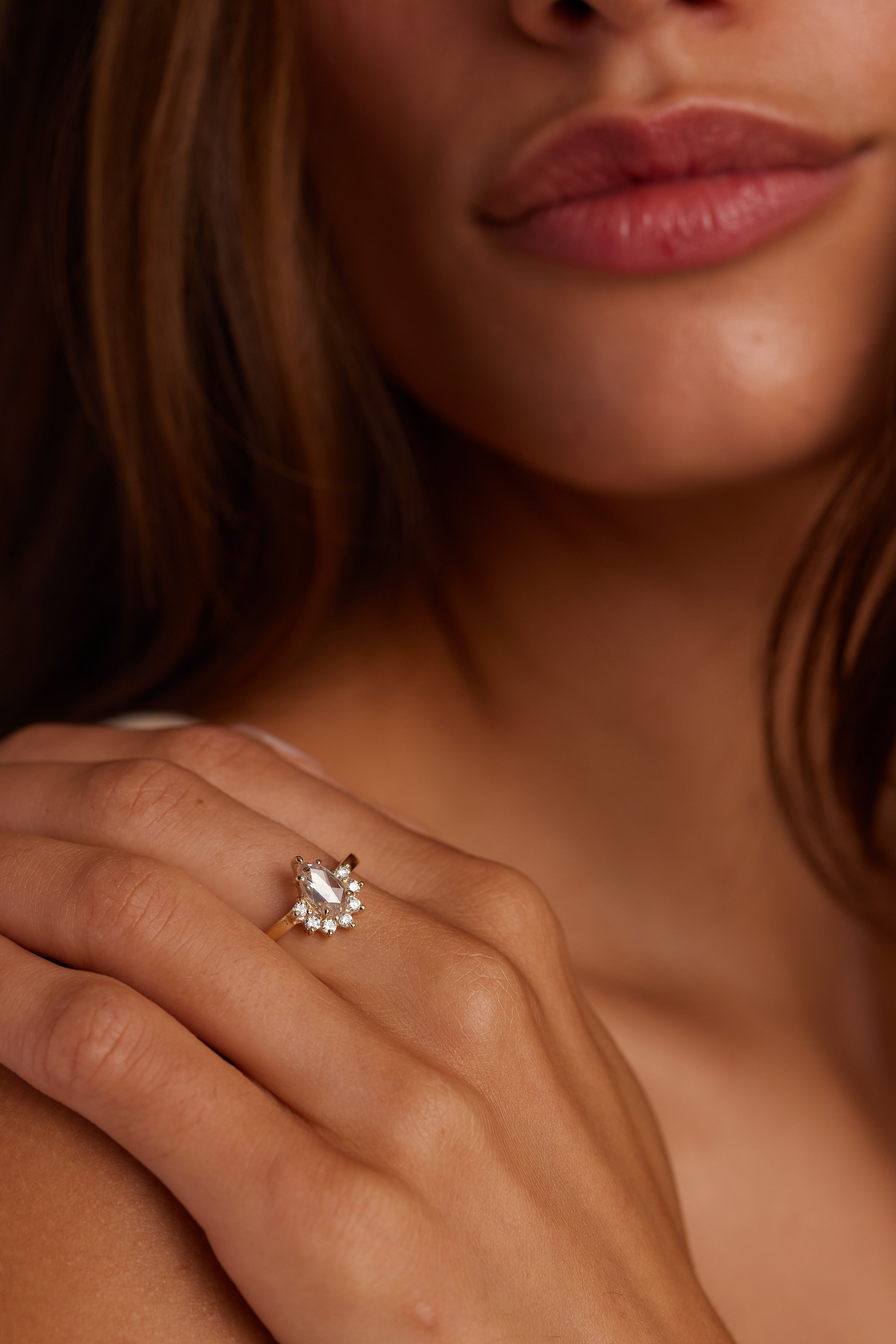 Ethereal Diamond Ring - 0.92ct & 0.20ct Genuine Diamond Jewelry for Women | Perfect for Engagement, Wedding & Anniversary Gifts