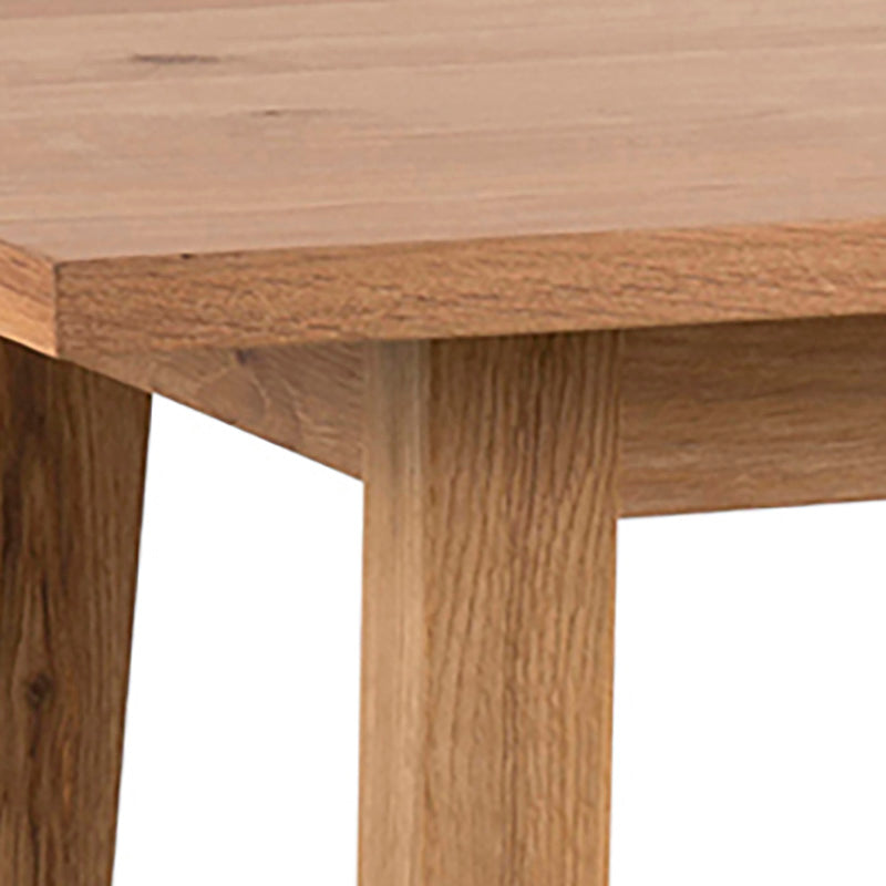 TAINA 117cm Bar Table - Solid Wood Wild Oak Finish - Perfect for Kitchen Island, Dining Room & Outdoor Patio