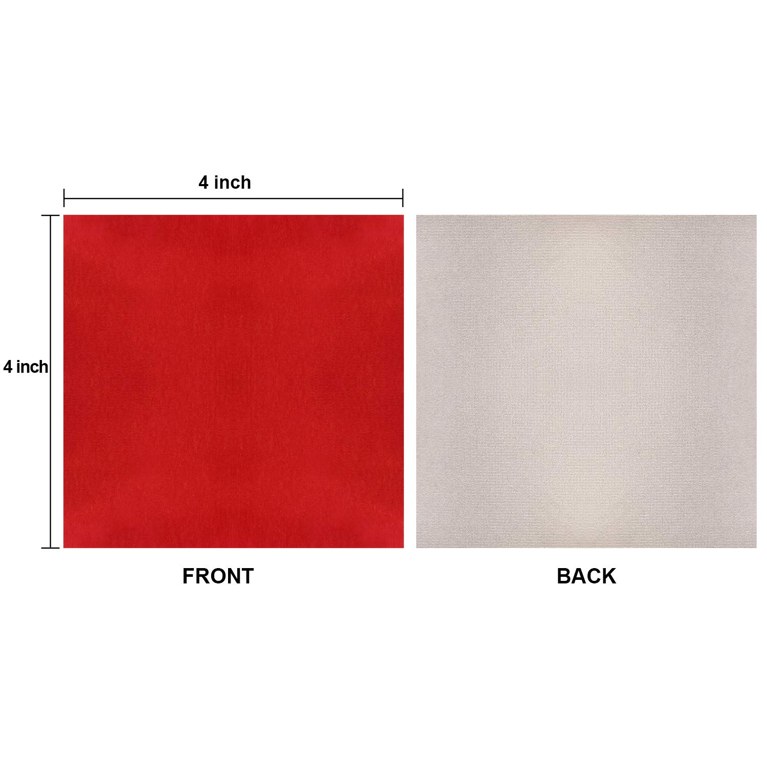 Webake 4x4 Inch Square Aluminum Foil Candy Wrappers - 100-Pack Red DIY Chocolate, Fudge & Brownie Wrapping Paper for Homemade Treats & Gift Packaging - Perfect for Parties, Holidays & Baking Gifts