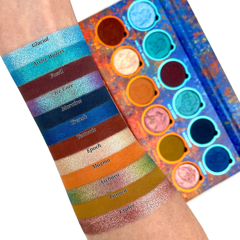 Paleo, Archeo, Oceano Eyeshadow Palette Bundle - Natural Earth Tone Makeup for Everyday Wear & Special Occasions