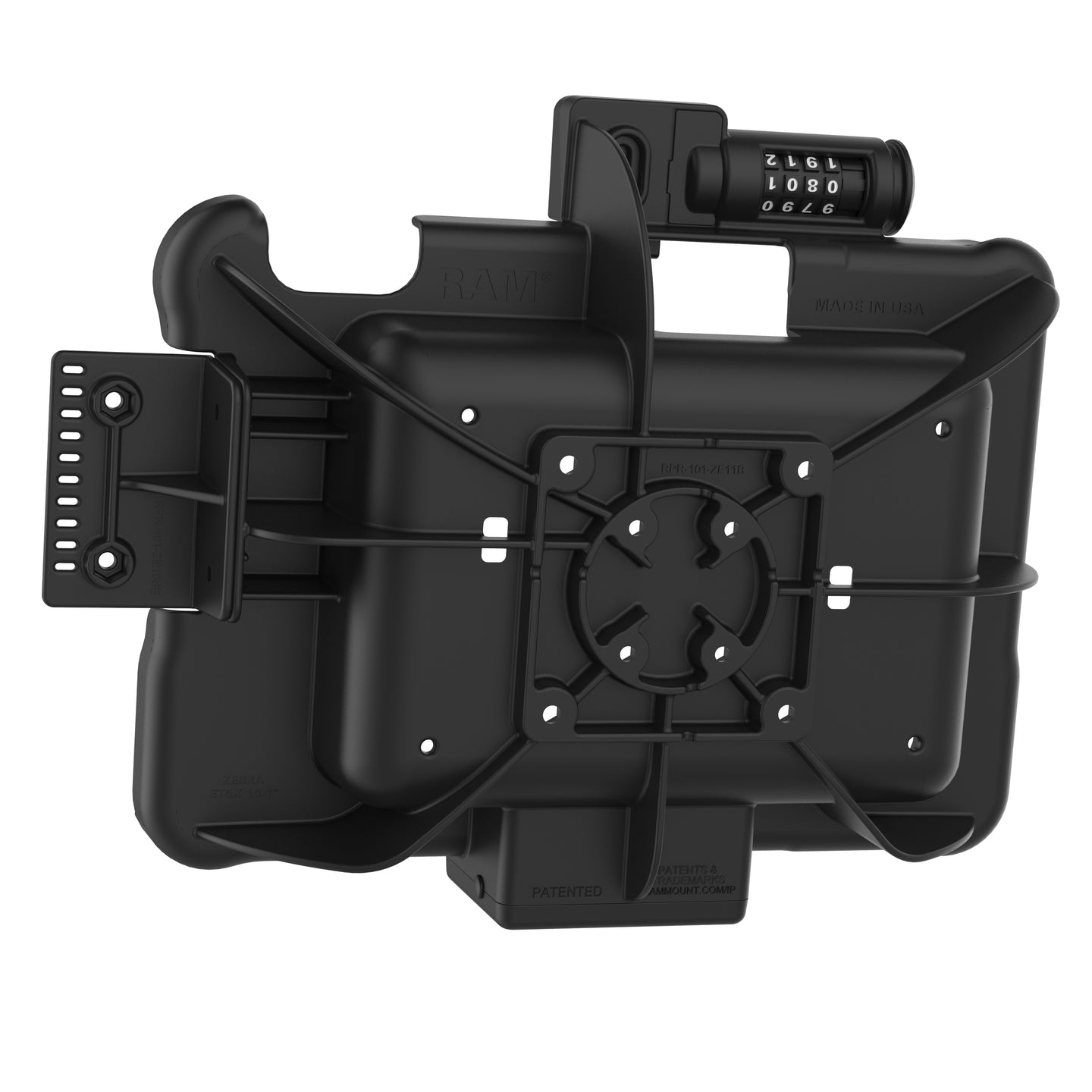 GDS® Combo Locking Form Fit Holder for Zebra ET5x 10.1 Series (RAM HOL ZE11CLU) - Secure Mount for Mobile Computers in Warehousing & Logistics
