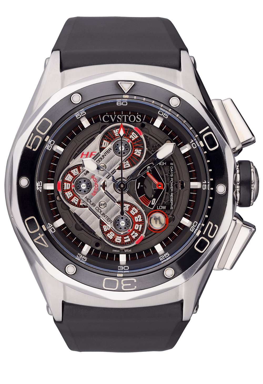 CVSTOS Challenge Chrono Limited Edition Stainless Steel Men's Watch - Luxury Swiss Automatic Chronograph for Business, Sports & Formal Occasions