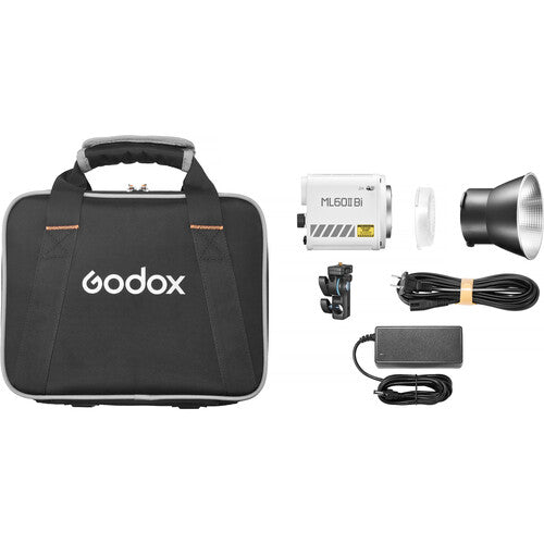 Godox ML60IIBi Bi-Color LED Monolight - 60W Continuous Lighting for Photography, Video & Streaming - Perfect for Studio, YouTube & TikTok Content Creation