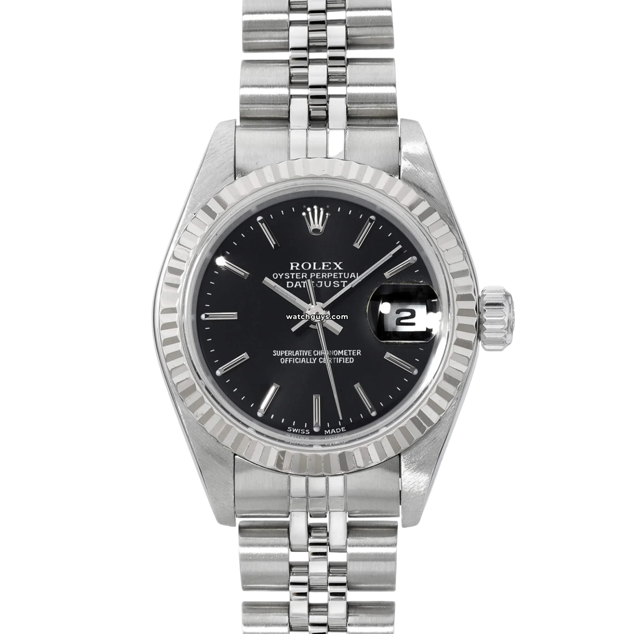 Authentic Rolex Datejust 79174 Black Dial Stainless Steel Watch - Luxury Timepiece for Men, Business & Formal Occasions