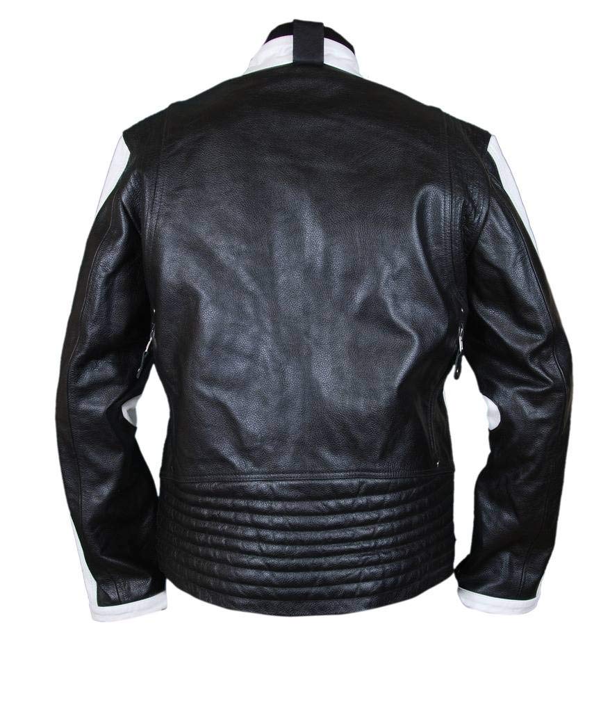 F&H Men's Fast and Furious 7 Vin Diesel Leather Jacket - Biker Style Motorcycle Outerwear for Men - Perfect for Halloween, Cosplay, and Movie Costumes