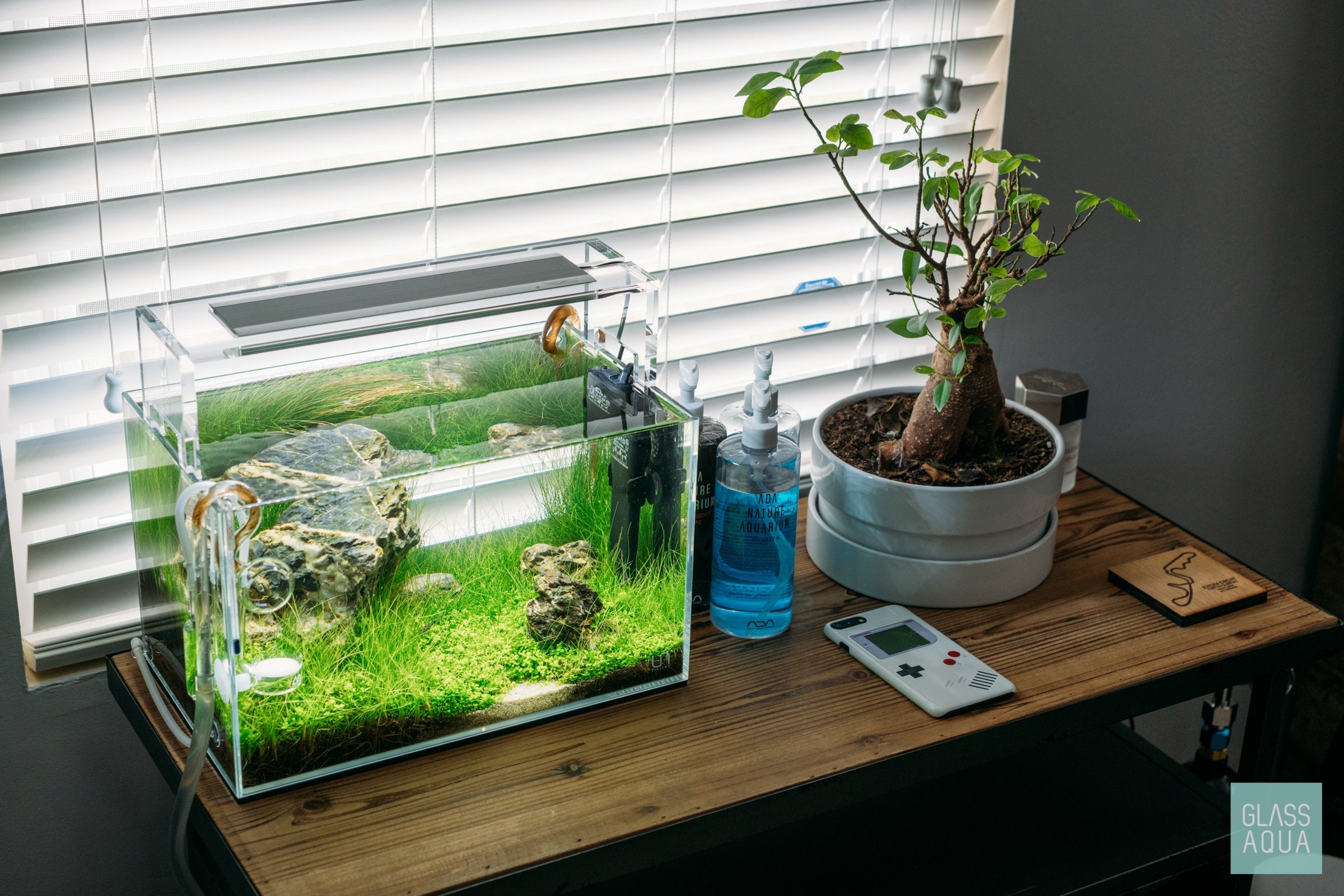 Premium UNS Rimless Nano Glass Aquarium Tank - 3 Gallon Crystal Clear Fish Tank for Betta, Shrimp & Small Aquatic Pets - Perfect for Home, Office Desktop & Zen Decor