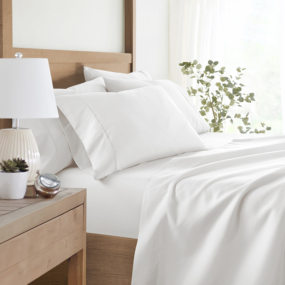 6-Piece Essential Sheet Set - Soft & Breathable Bed Sheets for Queen/King Size - Perfect for Home, Hotel & Guest Room Comfort