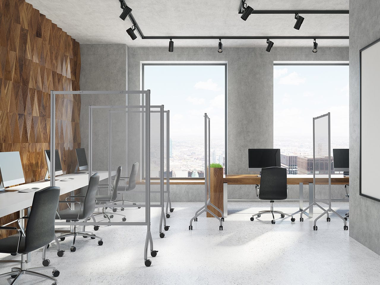 Safco Impromptu® Acrylic Privacy Screen - 42