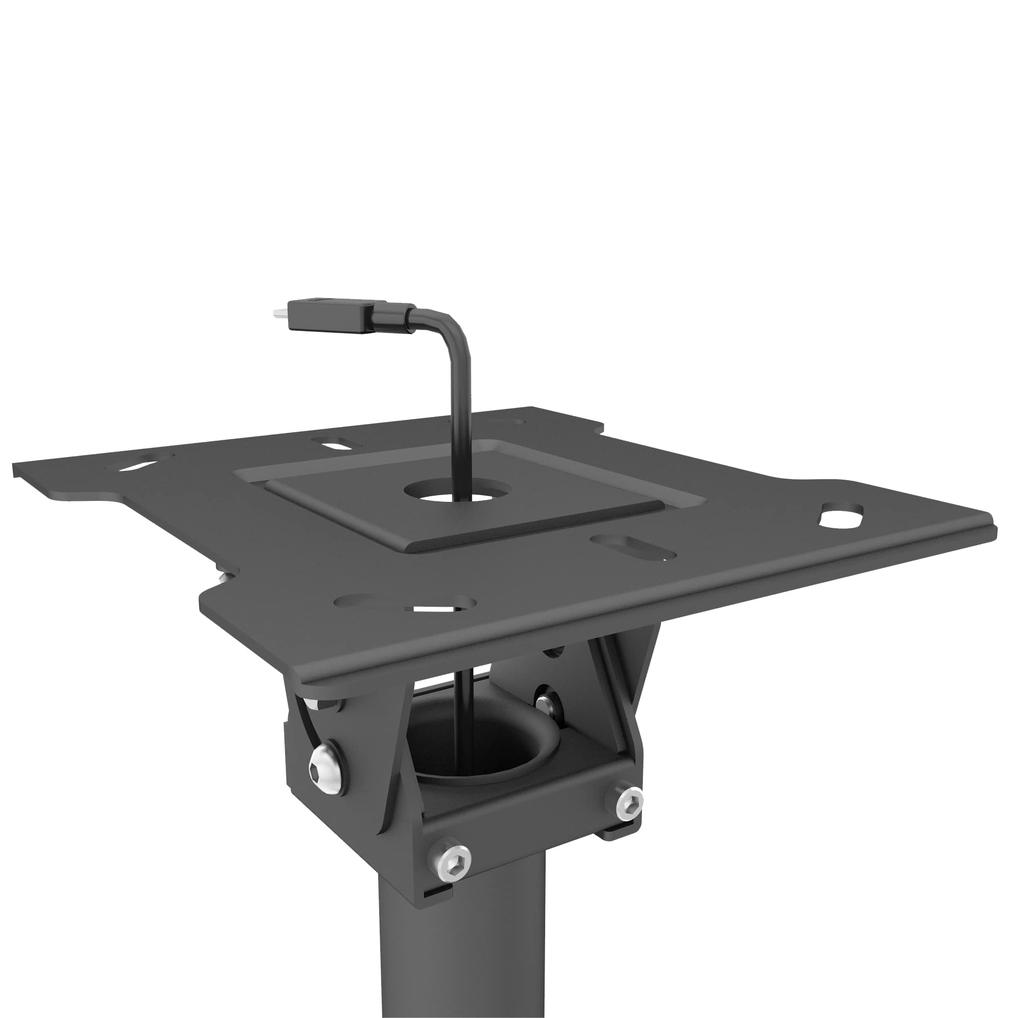Kanto CM600SG Heavy Duty Stainless Steel Outdoor Ceiling TV Mount Bracket for 37-70 Inch Flat Screen TVs | Weatherproof Black Design | Perfect for Patio, Backyard, and Commercial Use