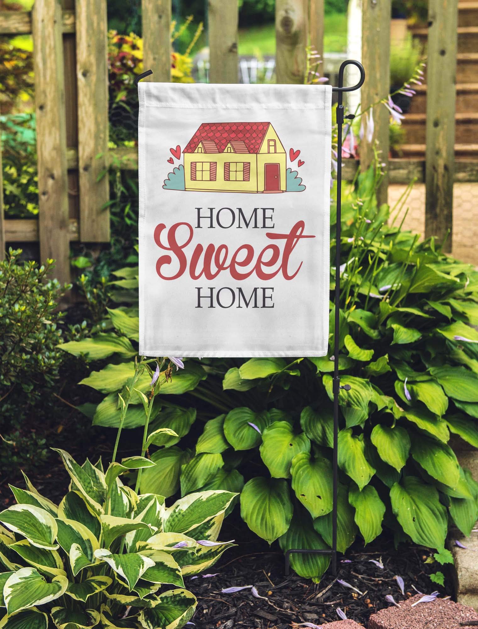 Double Sided Home Sweet Home Garden Flag - Summer Camping Decor for Outdoor, Campsite & Yard - Weatherproof Polyester Housewarming Gift for Campers & RV Enthusiasts (Perfect for Backyard, Patio & Seasonal Decorations)