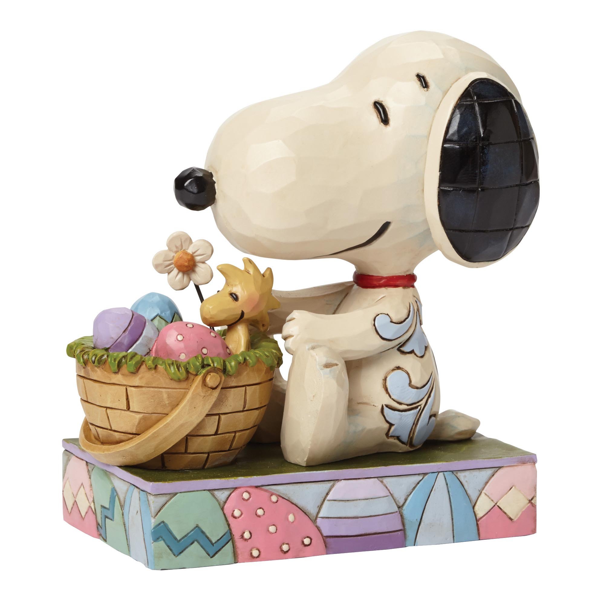 Jim Shore Snoopy Hooray for The Easter Beagle Figurine - Peanuts Collectible Statue 4042382 - Perfect for Easter Decorations, Gift Giving, and Peanuts Fans Collection