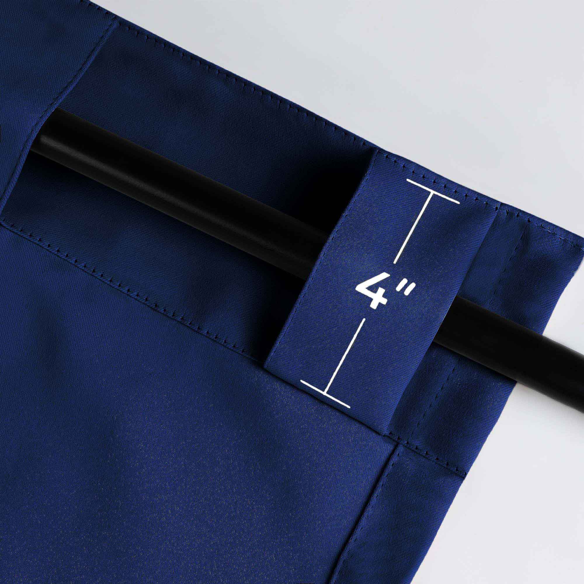 Blackout Curtains for Bedroom - Solid Room Darkening Thermal Insulated Curtains with Back Tabs, Set of 2 Panels - Perfect for Nursery, Home Theater & Light Sleepers