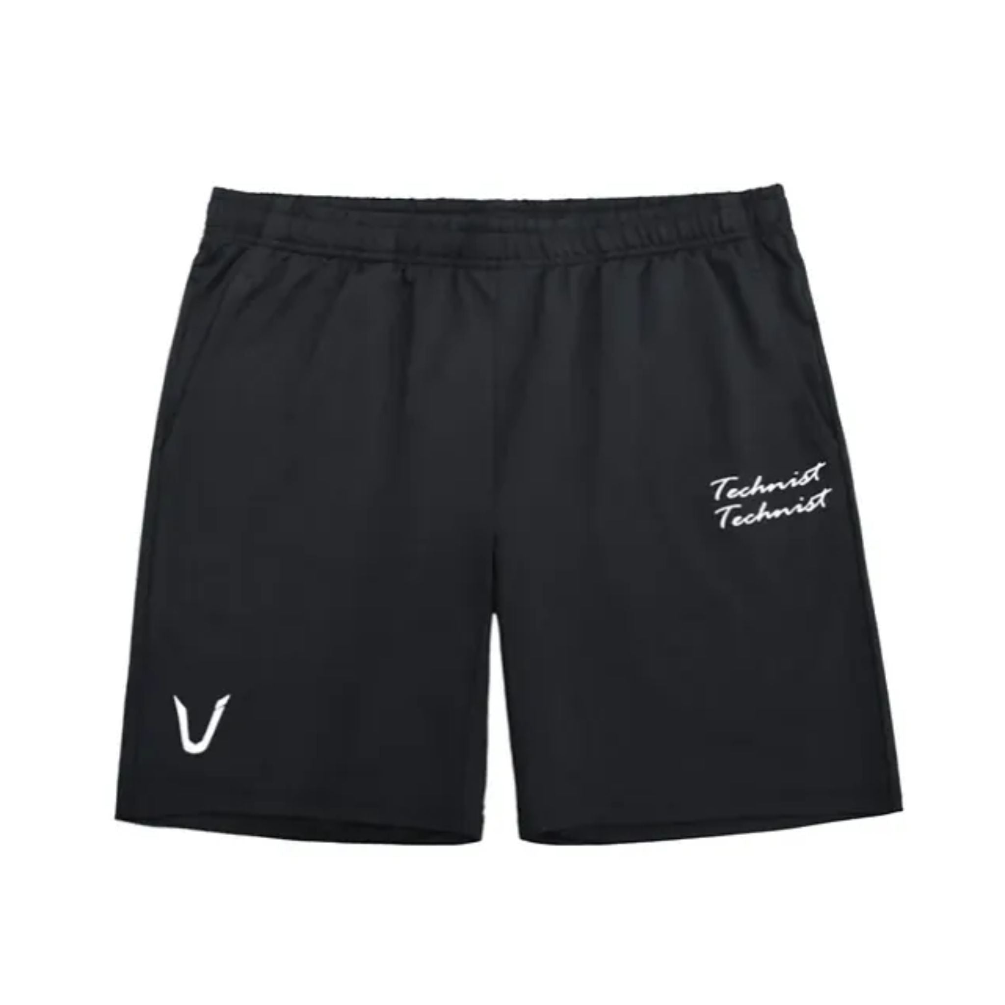 Technist 23TP 86C012 Women's High Waisted Athletic Shorts - Breathable Workout Shorts for Running & Yoga - Black Comfortable Gym Shorts for Women