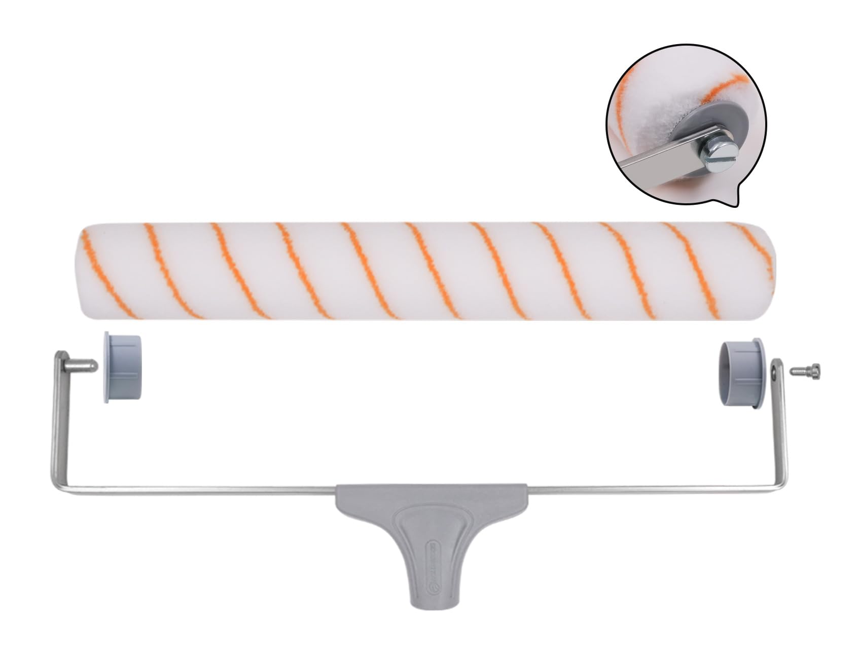 ROLLINGDOG 18 Inch Paint Roller Kit with 2 Tray Liners - Professional Wall Painting Tools for Smooth Finish - Perfect for Home Renovation, Interior Walls & Ceilings