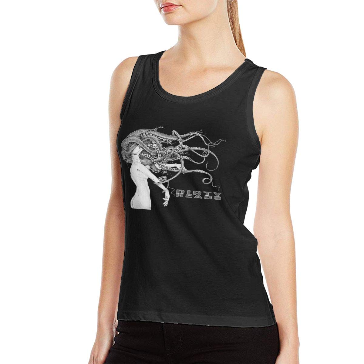 Dirty Heads Women's Cotton Sleeveless Tank Top - Breathable Fitness Shirt for Workouts & Summer Casual Wear