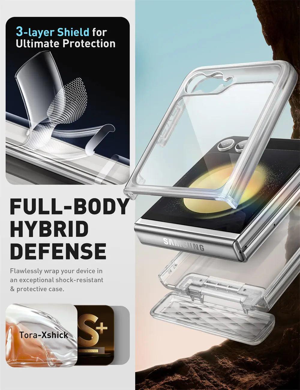Galaxy Z Flip 6 Case | BLASON Cosmo Slim Clear Protective Cover with Shockproof Design for Samsung Galaxy Z Flip 6 - Perfect for Everyday Use, Travel & Outdoor Activities