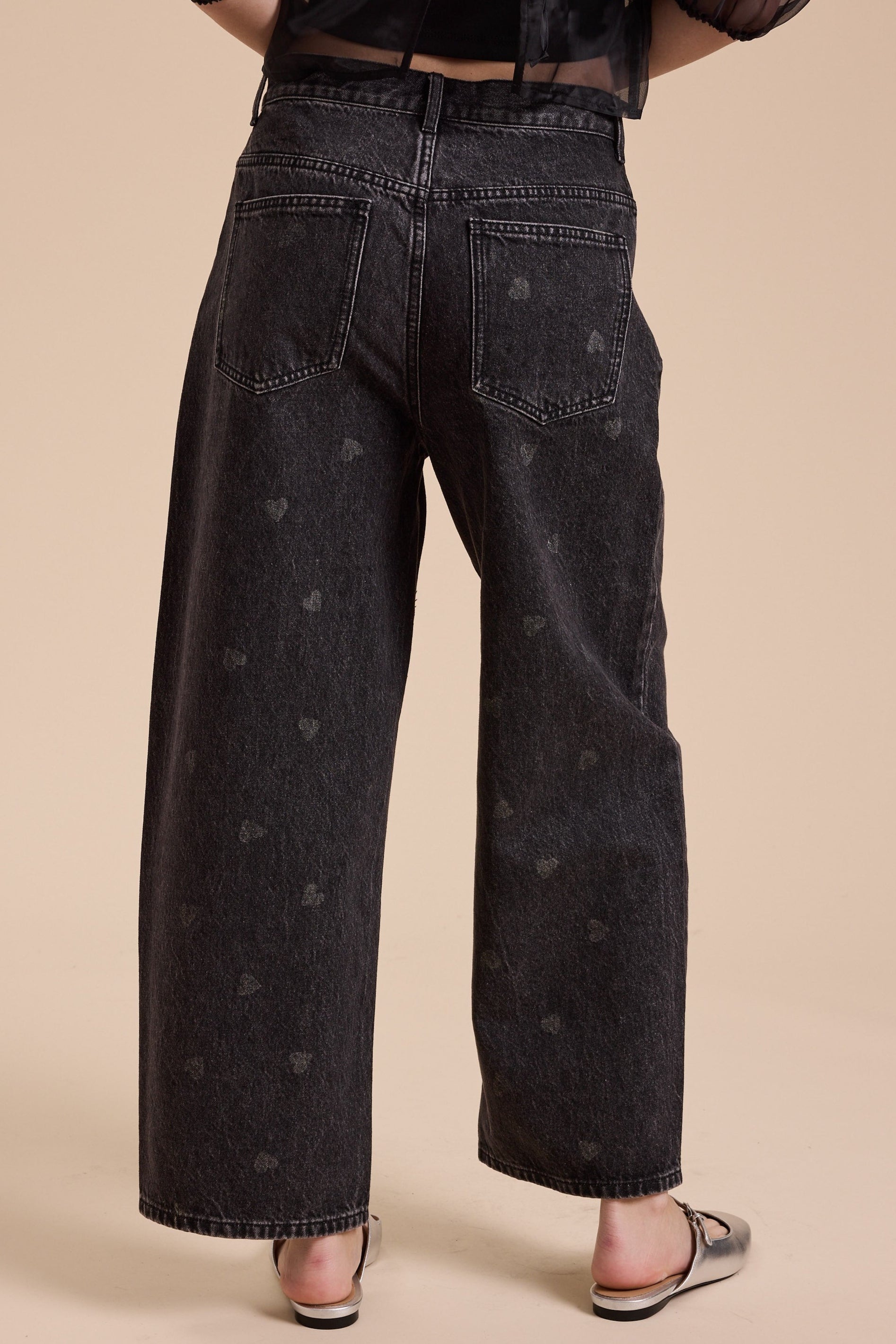 Heart to Heart Denim Jeans for Women - Classic Black High Waist Skinny Jeans | Perfect for Casual Wear, Date Nights & Office Outfits
