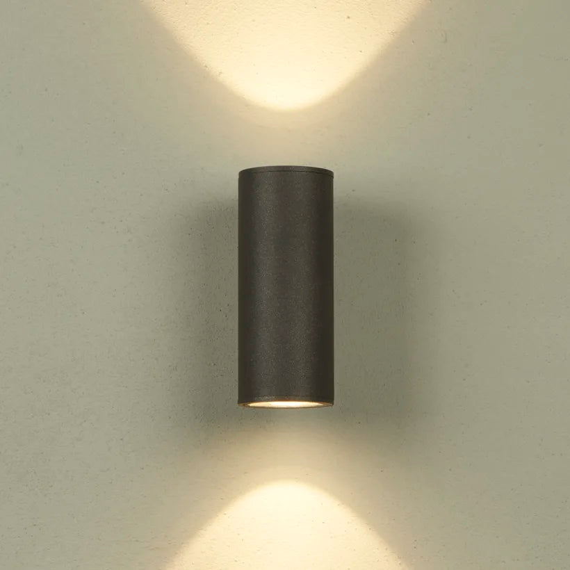 Connaught IP65 Waterproof Outdoor Up Down Wall Light - Graphite Finish for Patio, Garden, and Exterior Home Lighting
