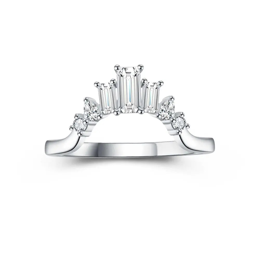 Miley's Tiara Band - Elegant Rhinestone Headband for Women & Girls - Perfect for Weddings, Parties, and Special Occasions