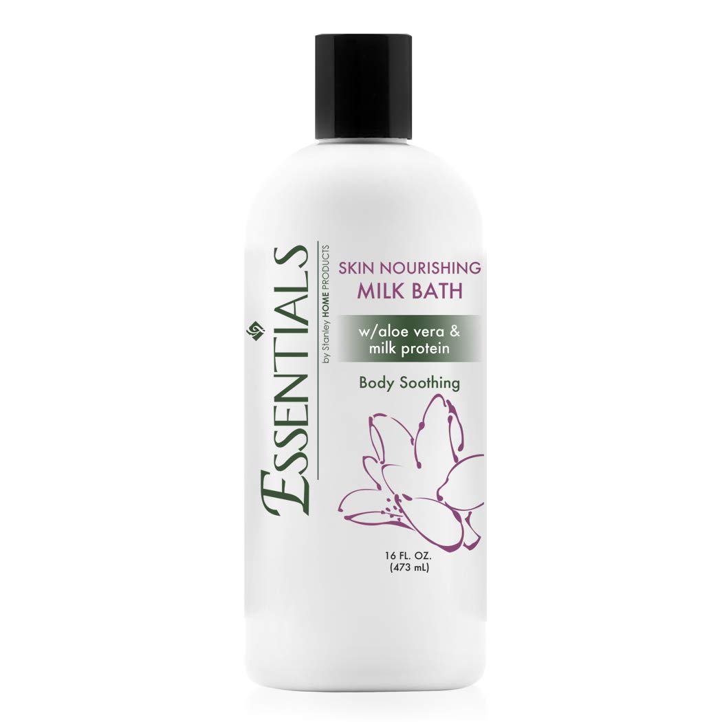 Stanley A6808 Nourishing Milk Bath for Spa & Home - Moisturizing & Skin Softening Body Wash with Light Fresh Fragrance - 16 Fl Oz - Perfect for Relaxing Baths, Gift Sets & Self-Care Routines