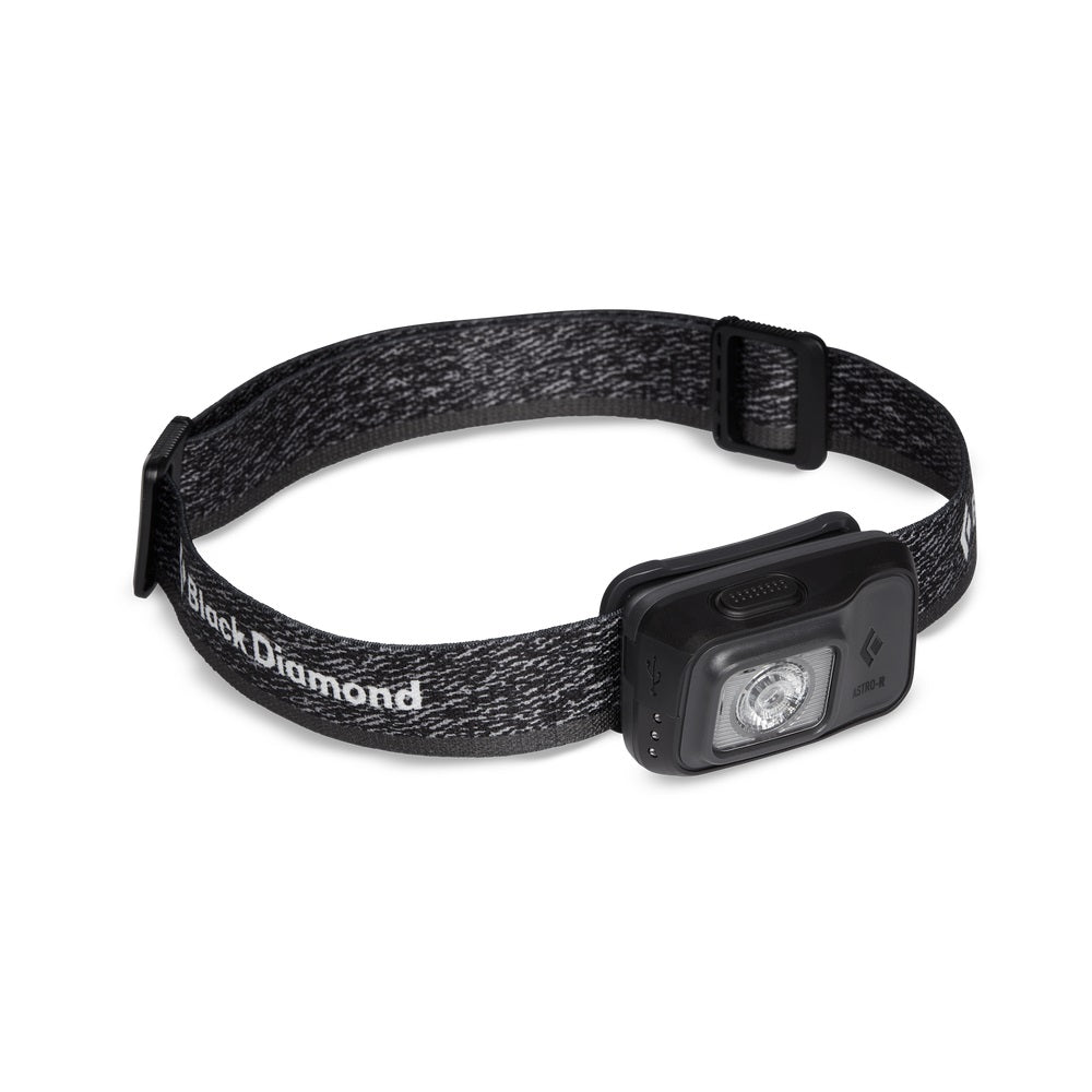 Black Diamond Astro 300 R Headlamp - Rechargeable LED Headlight for Camping, Hiking & Outdoor Adventures - Waterproof & Lightweight Head Torch for Night Running, Fishing & Emergency Use