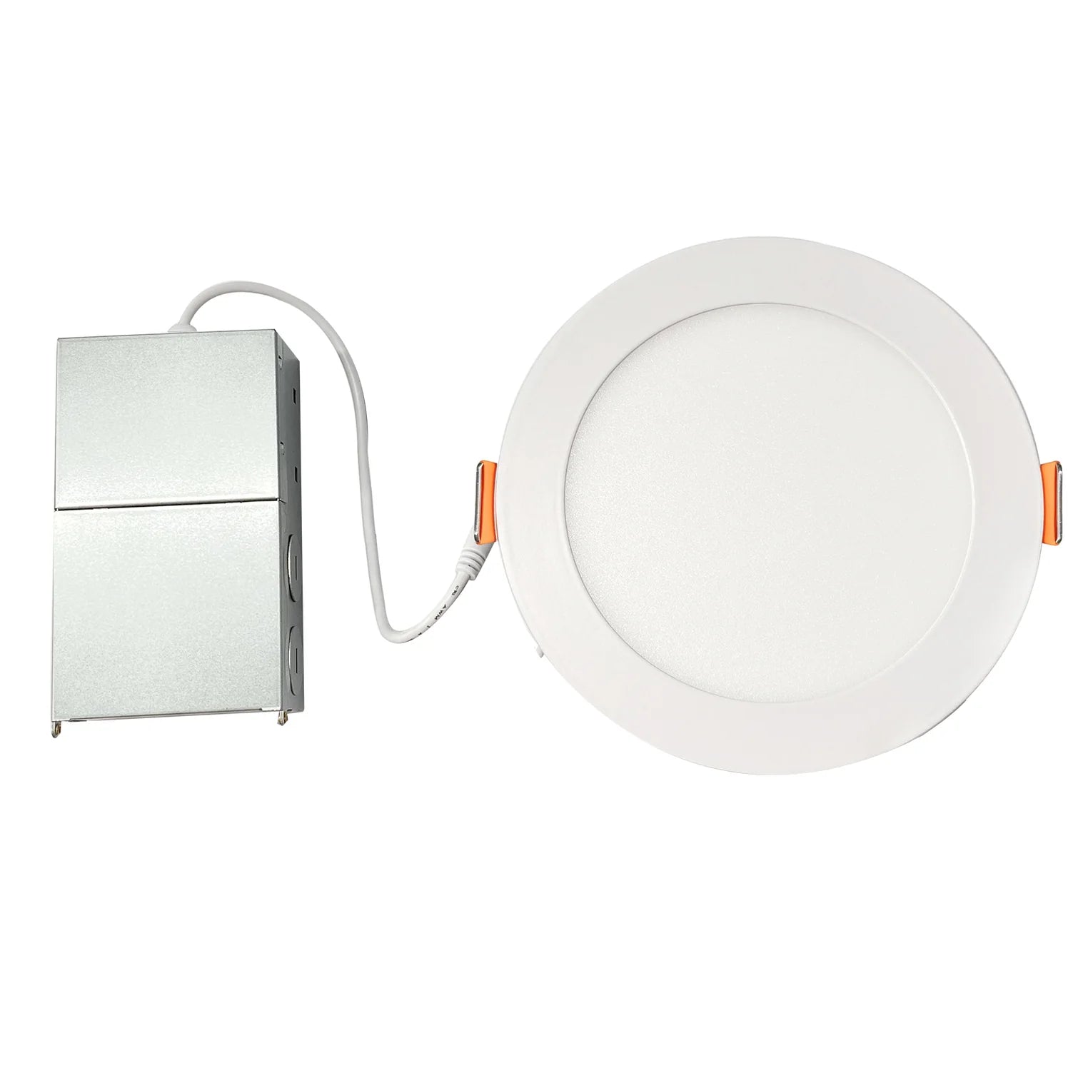 Radiant Lite 2ND4 S3 9W 5CCT 4 Inch LED Slim Snap-In Downlight - Adjustable Color Temperature (2700K-5000K) - Perfect for Kitchens, Bathrooms, and Living Rooms