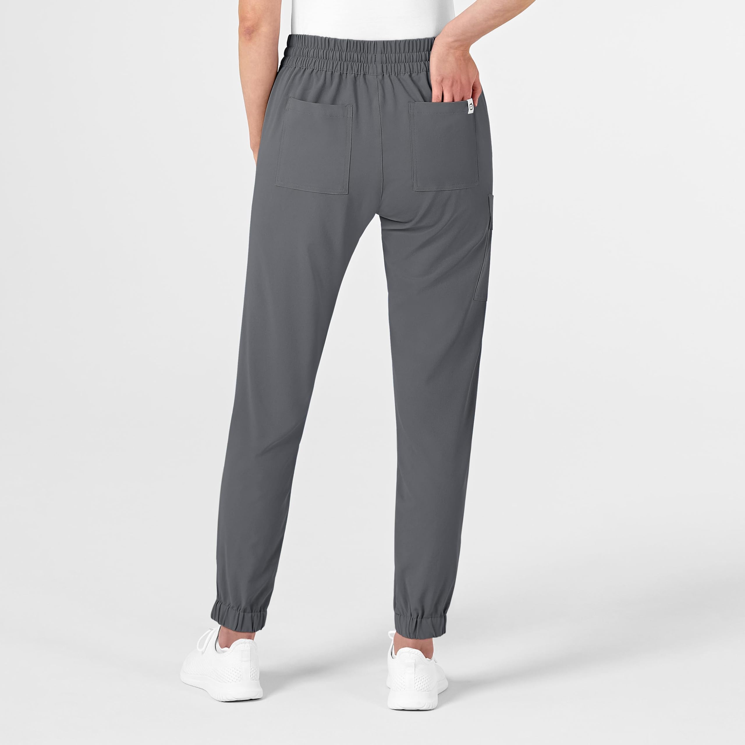 WonderWink Women's Renew Jogger Medical Scrubs Pants - Pewter, 3X-Large US | Comfortable & Stylish Workwear for Nurses, Doctors & Healthcare Professionals