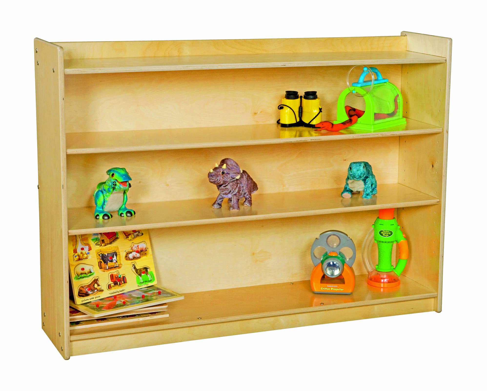 Adjustable Mobile Bookshelf with Lip - 35.5