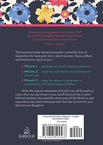 3-Minute Devotions for Teen Girls - Daily Faith Boost