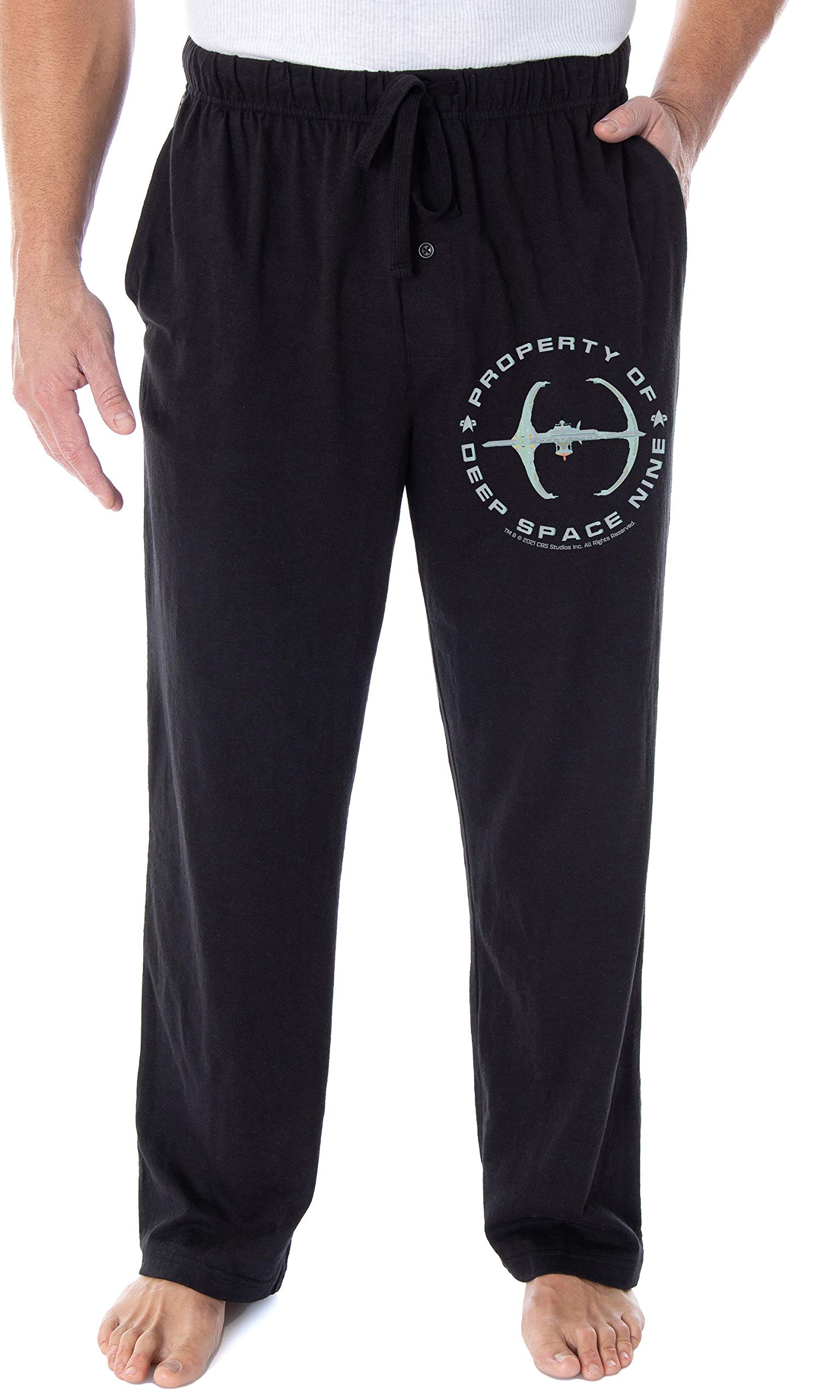 Star Trek Men's Deep Space Nine Lounge Pajama Pants - Officially Licensed Sleepwear for Sci-Fi Fans & Comfortable Nightwear for Home Relaxation