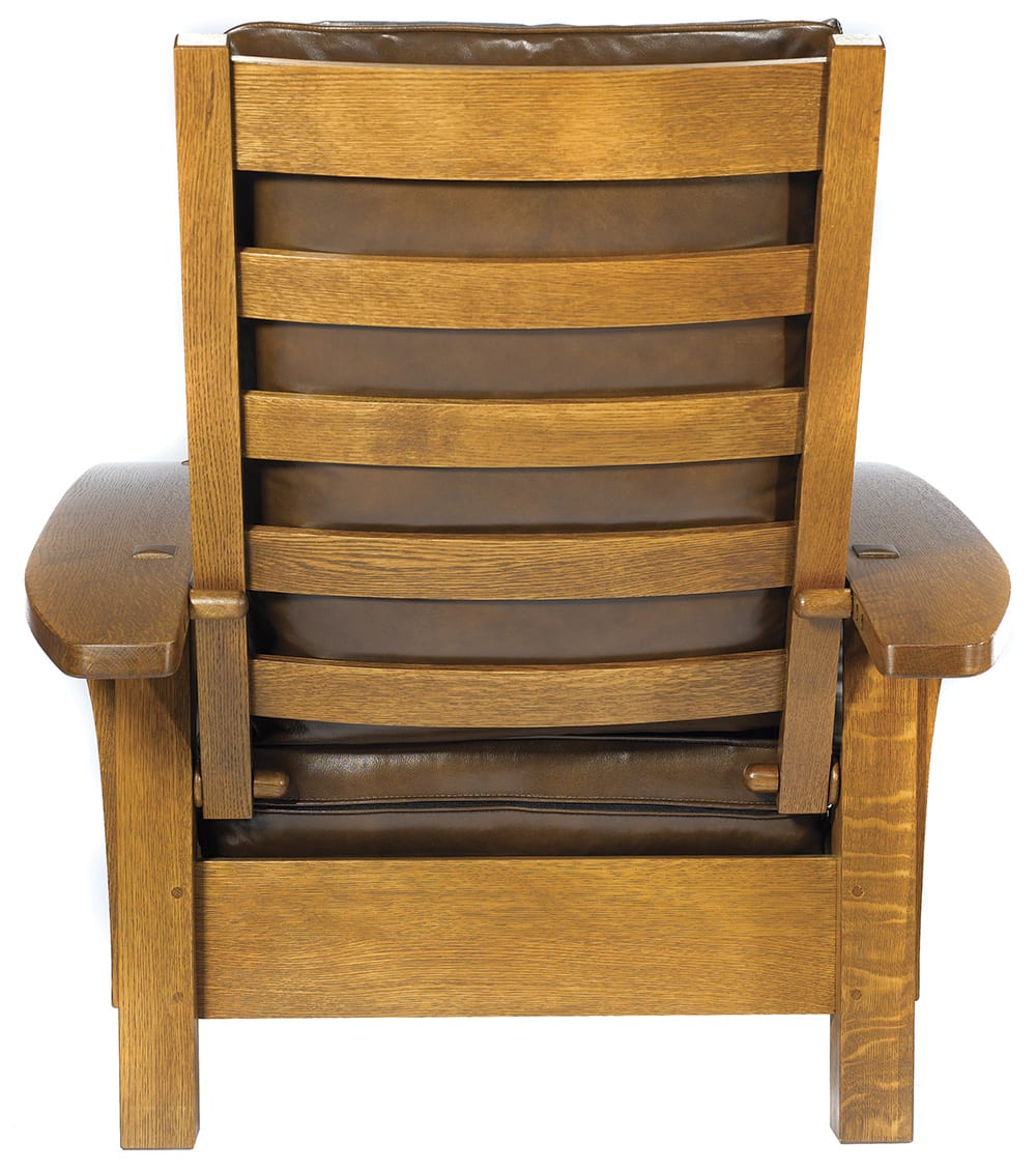 Bow Arm Morris Chair with Removable Cushion - Classic Comfort for Living Room, Lounge & Reading Nook