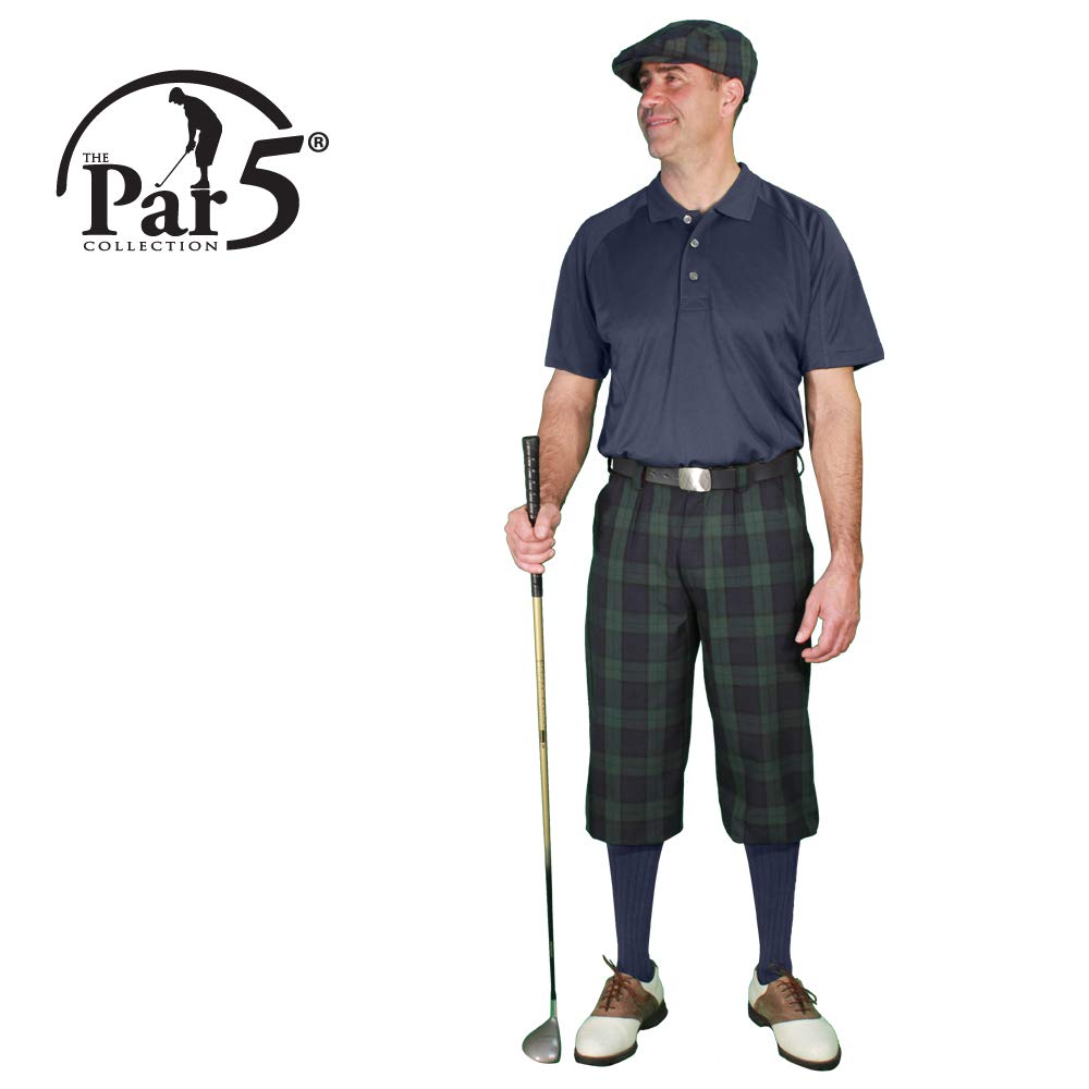 Stewart Plaid Men's 'Par 5' Golf Pants - Comfortable & Stylish Golf Trousers for Men - Perfect for Golf Course, Clubhouse & Casual Wear