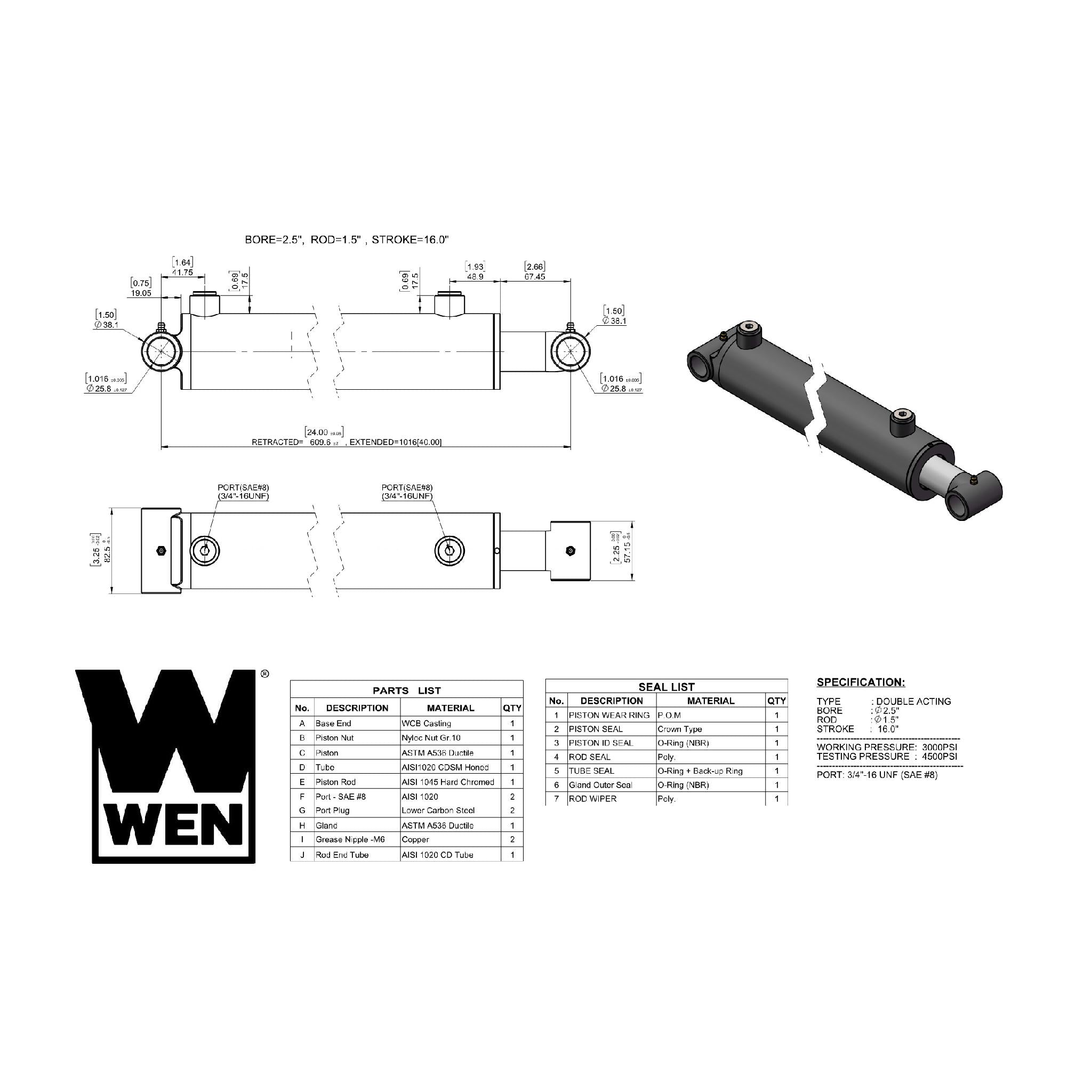 WEN WT2516 2.5