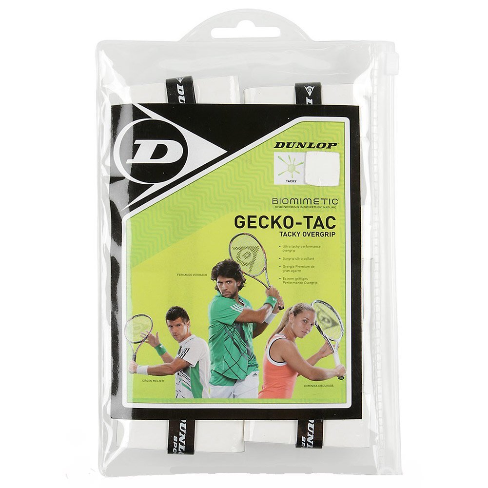 Dunlop Sports Gecko Tac Overgrip - Tennis & Badminton Grip Tape for Enhanced Sweat Absorption & Control - Perfect for High-Performance Play & Training